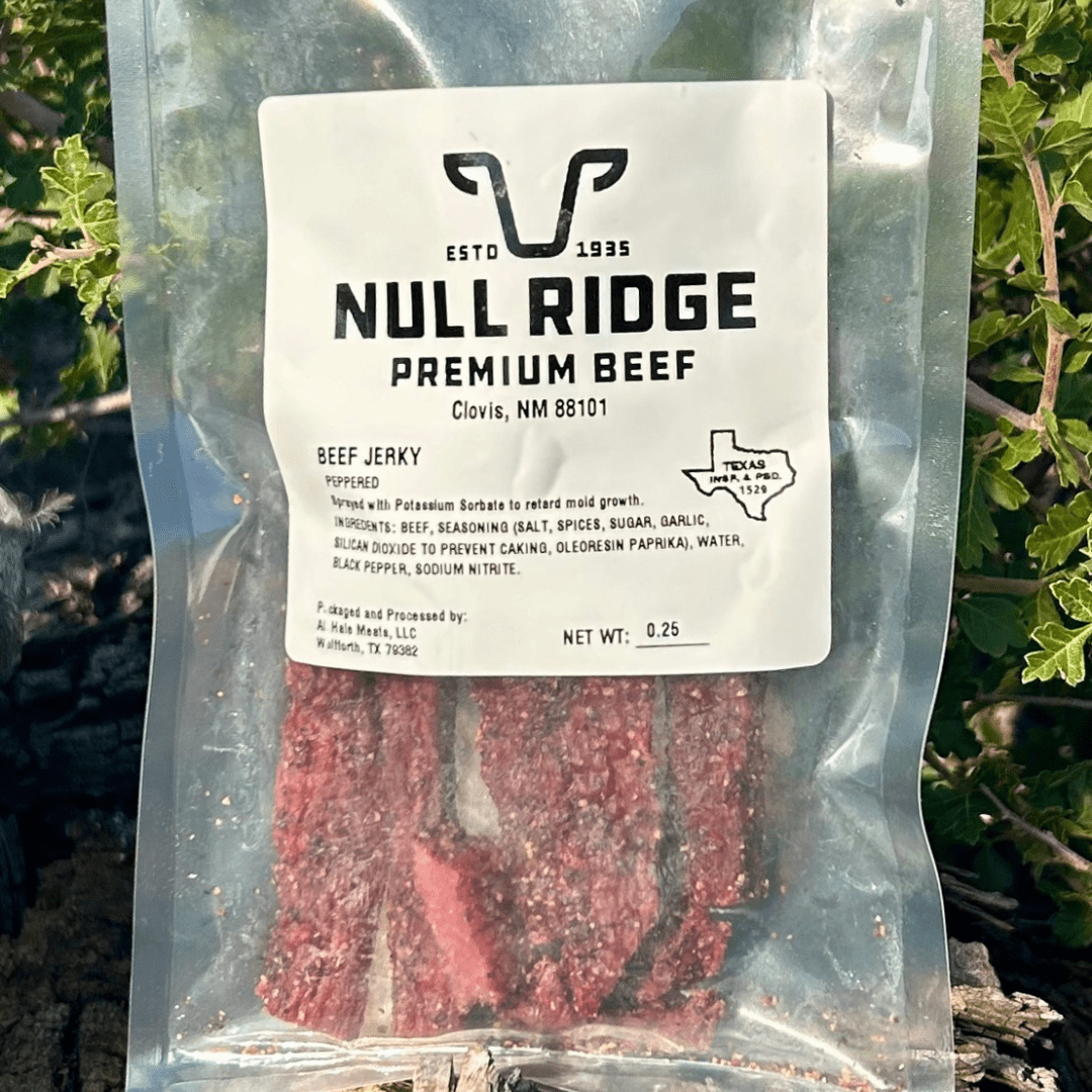 Null Ridge Premium Beef LLC American Wagyu Black Pepper Beef Jerky