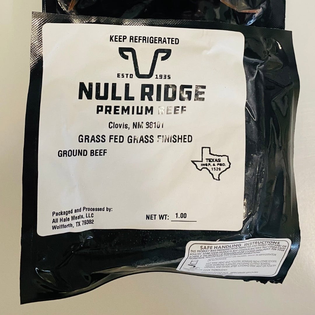 Null Ridge Premium Beef LLC Grass-Finished Ground Beef