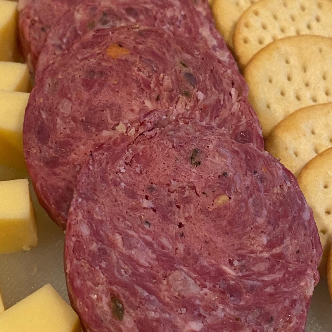 Null Ridge Premium Beef LLC Smoked Beef Summer Sausage Smoked Beef Summer Sausage